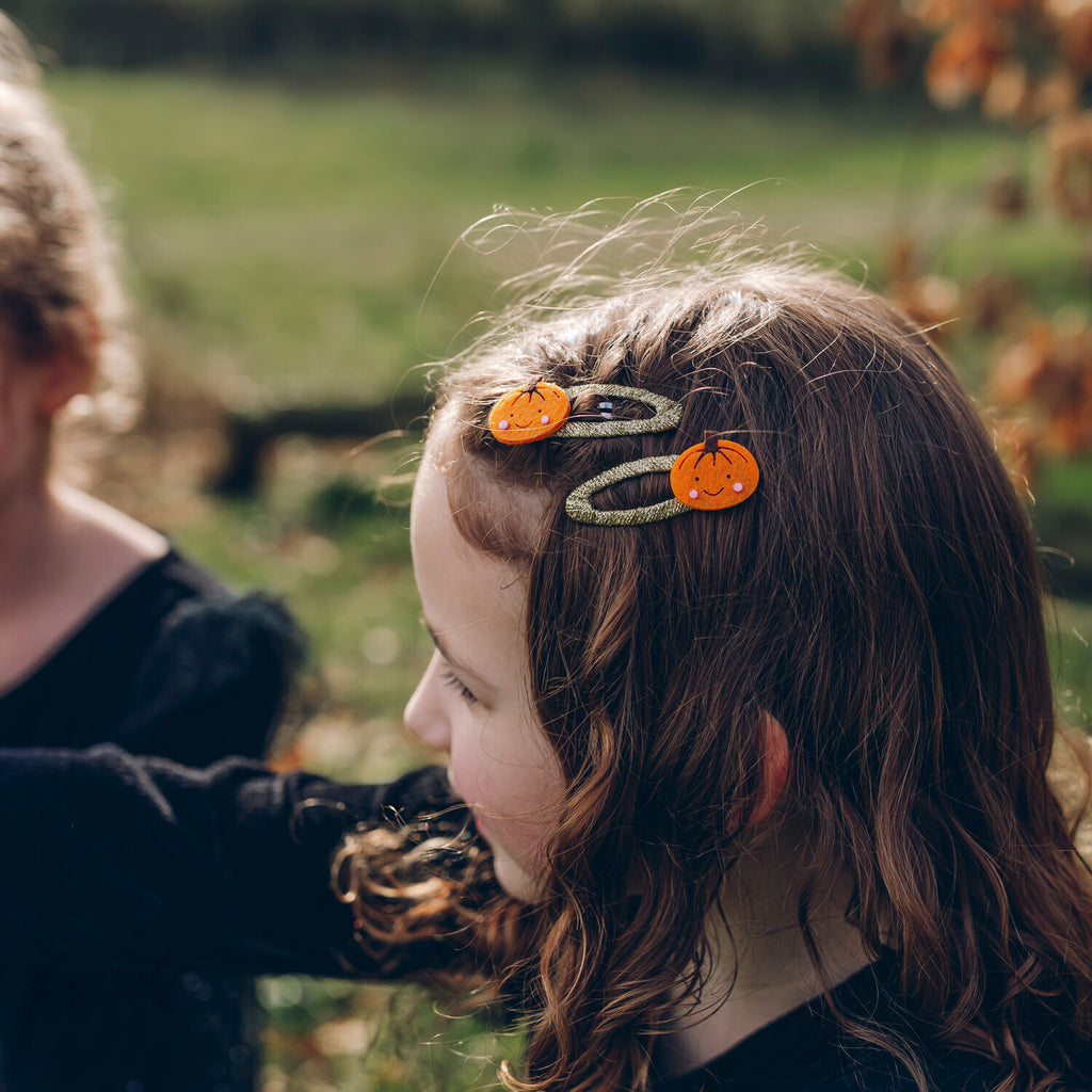 Little Pumpkin Hair Clips