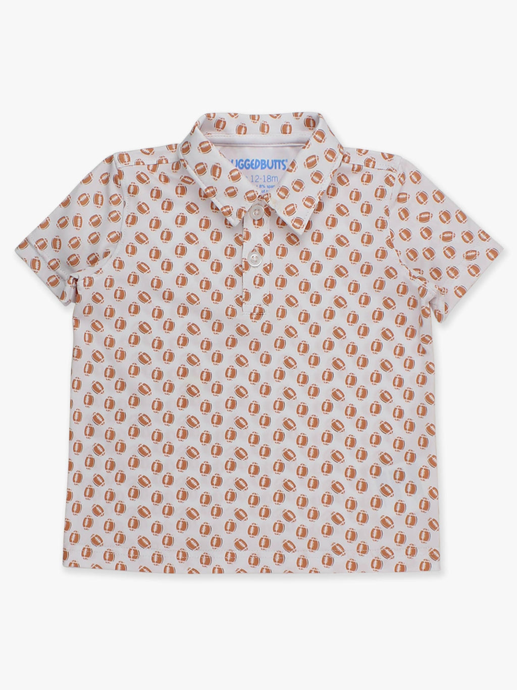 Short-sleeve shirt with a pattern on a white background
